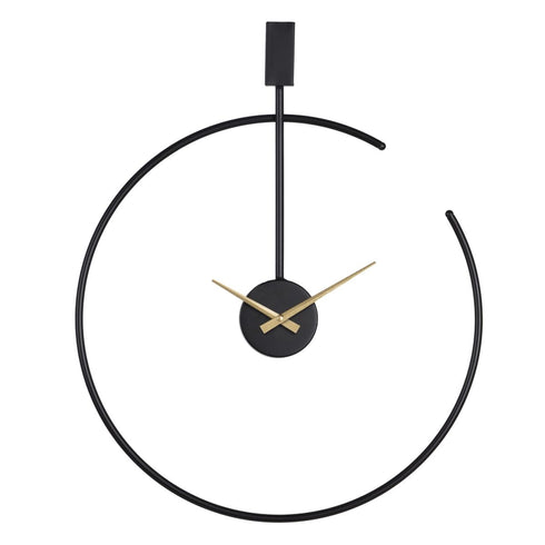 Reloj de Pared 50 x 5 x 60 cm Negro Metal